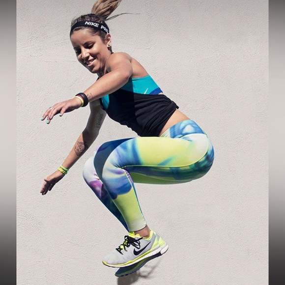 Nike Womens Legendary Lava Tights - Volt/Black. 
Size Medium. 
Flawless. - Picture 6 of 13